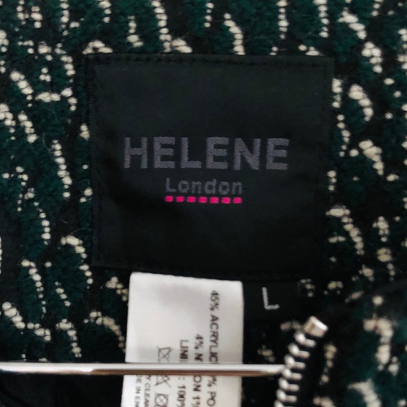 Helene Berman Tweed Zip Front Blazer Jacket - Picture 7 of 8